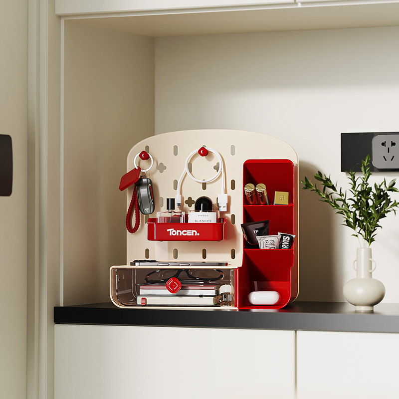 Desktop Pegboard Organizer wit - Document Holder Stand recension och pris