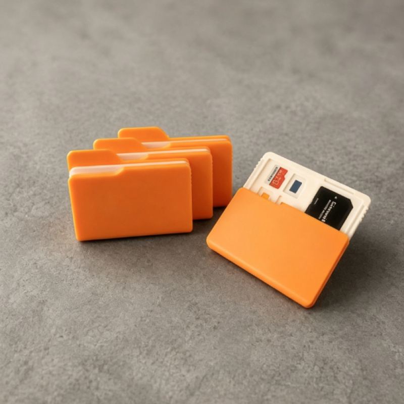 Orange Plastic SD/TF Card Stor - Document Scanner Portable recension och pris