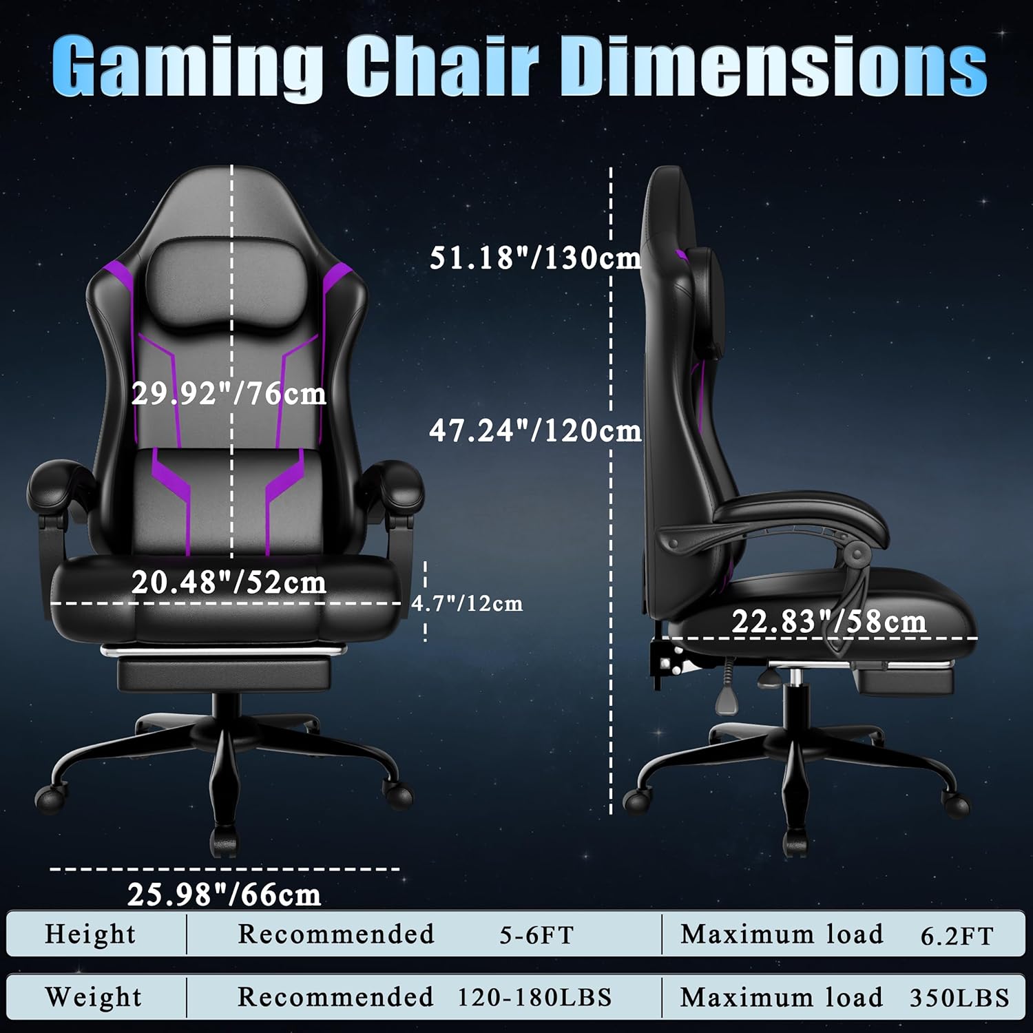 Ergonomic Gaming Chair with Po - Ergonomic Office Chair recension och pris