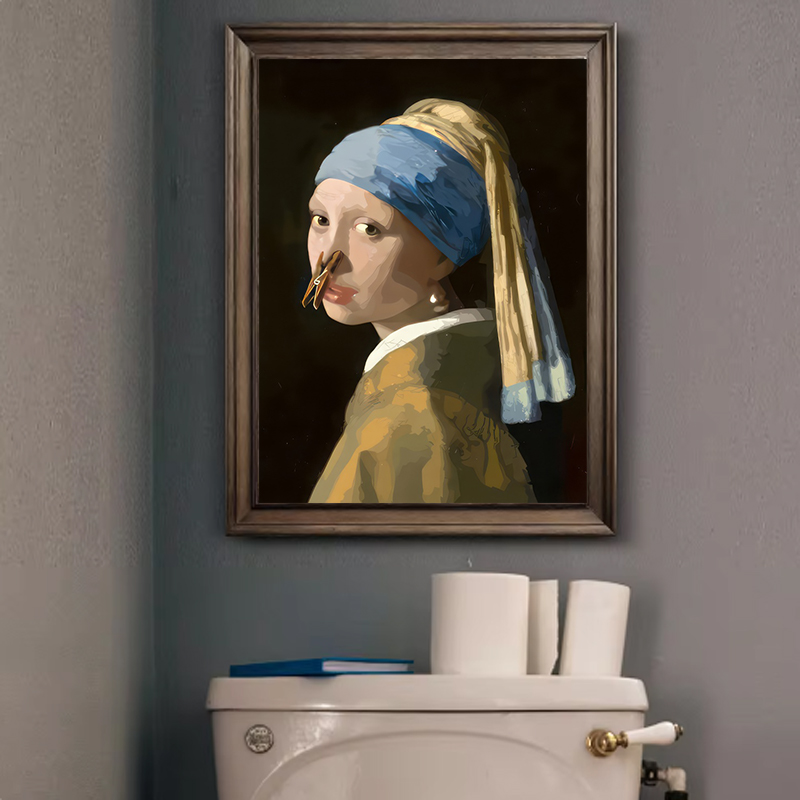 1pc Funny Abstract Bathroom To - Home Office Or recension och pris