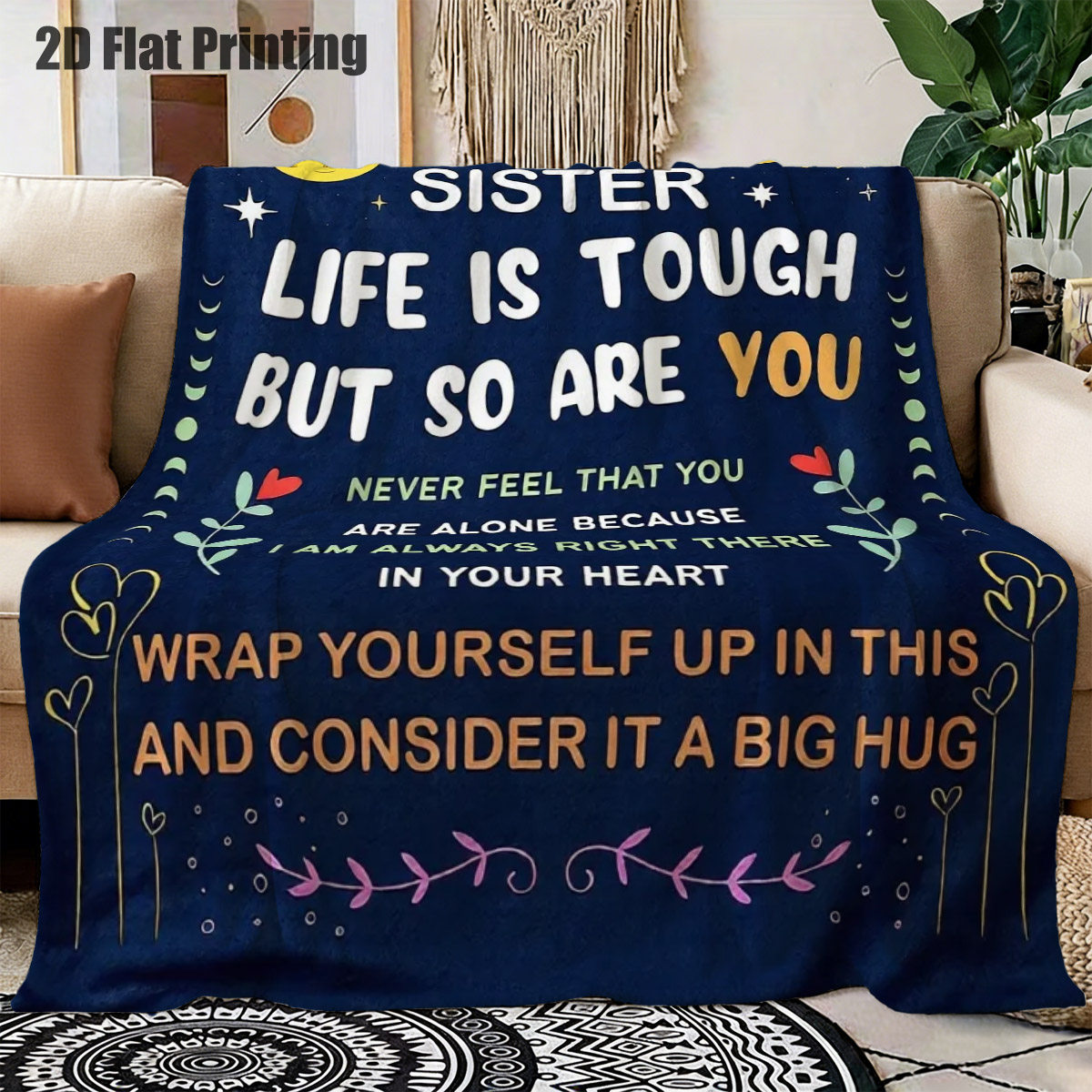 Sister Inspirational Quote Fla - Home Office Room Inspiration recension och pris
